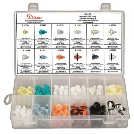 Zoro Select Import Door Trim Panel Assortment, 100 Pc 8109