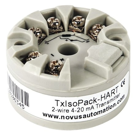 Novus Temperature Transmitter, 4-20 mA TxIsoPack Hart