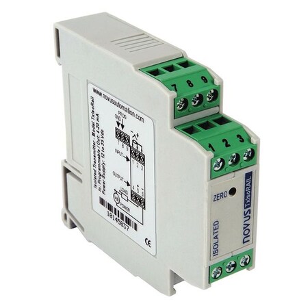 Novus Isolated Temp Transmitter, 4-20 mA TxIsoRail 4-20mA