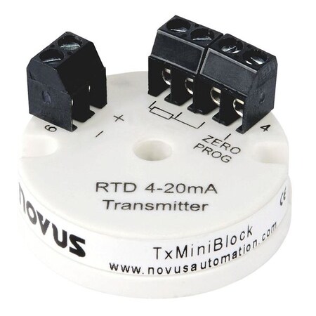 Novus Pt100 Transmitter, 4-20 mA Loop Powered TxIMiniBlock