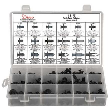 Zoro Select Honda / Acura Retainer Assortment, 164 Pc 8179