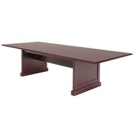 Regency Rectangular Conference Table, 48 in W, 96 in L, 30 in H, Wood Top, Mahogany TVCTRC9648MH