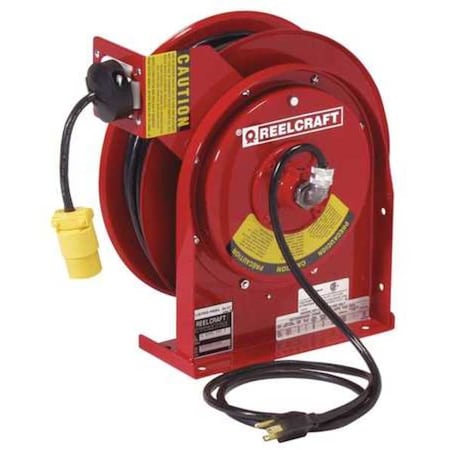 Reelcraft Retractable Cord Reel with 45 ft. Cord 1-Outlet 12/3 L 4545 123 3SB