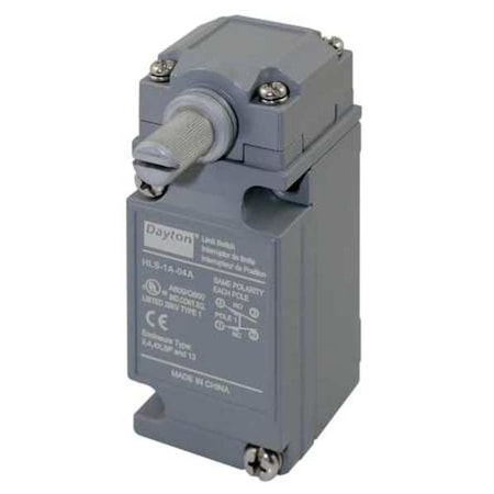 Dayton Heavy Duty Limit Switch, No Lever, Rotary, SPDT, 10A at 600V AC, Actuator Location: Side 12T897
