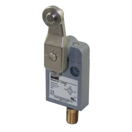 Dayton Limit Switch, Roller Lever, Rotary, SPDT, 10A at 300V AC, Actuator Location: Side 12T943