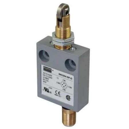 Dayton Limit Switch, Cross Roller, Plunger, SPDT, 10A at 300V AC, Actuator Location: Top 12T953