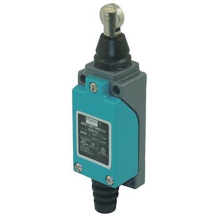 Dayton Limit Switch, Plunger, Roller, SPDT, 10A at 300V AC, Actuator Location: Top 12T958