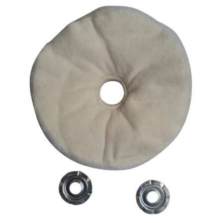 Zoro Select Buffing Wheel, Loose Sewn, 8 In Dia. 12U086