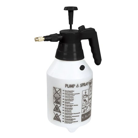 Zoro Select 31/64 gal Handheld Sprayer, Polyethylene, Not Applicable L Hose, Wand Not Included L Wand 12U473