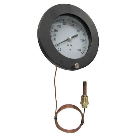 Zoro Select Analog Panel Mt Thermometer, 30 to 300 F 12U652