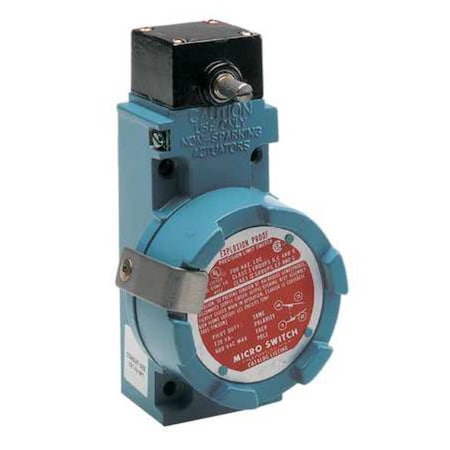 Honeywell Explosion Proof Limit Switch, No Lever, Rotary, 2NC/2NO, 10A at 600V AC, Actuator Location: Side BXN4L