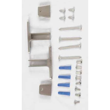 Asi Global Partitions 2-1/2" x 3-1/2" Mid Panel Bracket, Stainless Steel 40-8275020