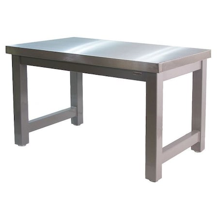 Benchpro Harding Series Work Bench, Stainless Steel, 96" W, 30" Height, 20,000 lb., Straight HN3096