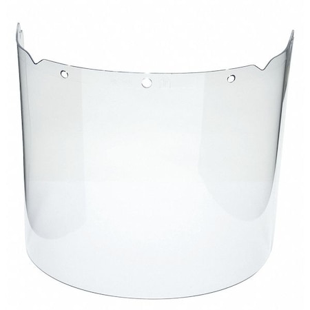 MSA SAFETY Visor, Clear, Propionate, 17InW, 7-1/2InH 10115855