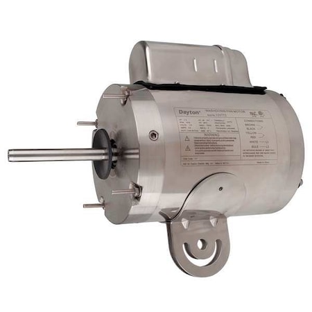 Dayton Washdown Motor, PSC, TEAO, 1/4 HP, 1075 rpm 12V772