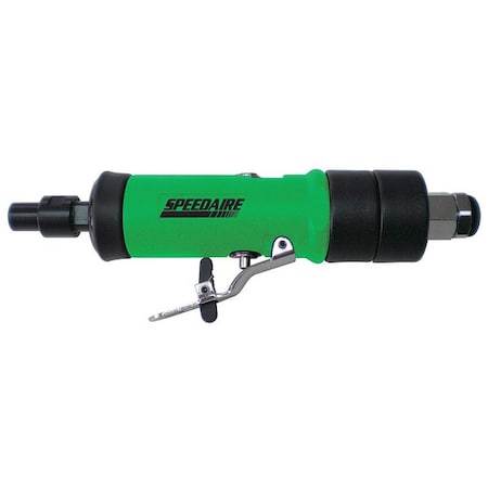Speedaire Straight Die Grinder, 1/4 in NPT Female Air Inlet, 1/4 in Collet, Medium Duty, 25,000 RPM, 0.35 hp 12V736