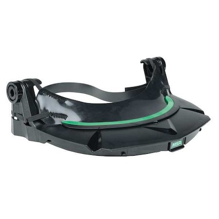 Msa Safety Faceshield Frame, UnivHardHat, Plastic, Blk 10115822