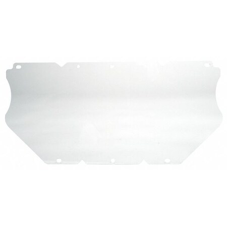 Msa Safety Visor, Clear, Polycarbonate, 17InW, 7-1/2InH 10117783