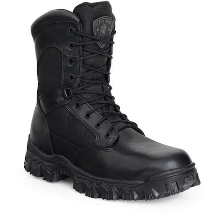 Rocky Men's 8-Inch Work Boot, 13, Composite Toe, 9 in H, Black, FQ0006173 FQ0006173