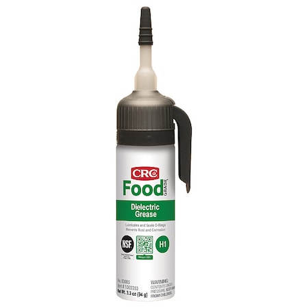 Crc Dielectric Grease, 3 oz, Tube, H1 Food Grade, Clear 03085