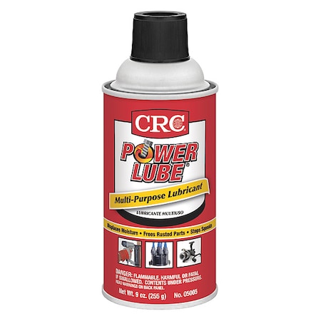 Crc Multipurpose Lubricant, 9 oz, Aerosol Can, Petroleum Distillates, Amber 05005