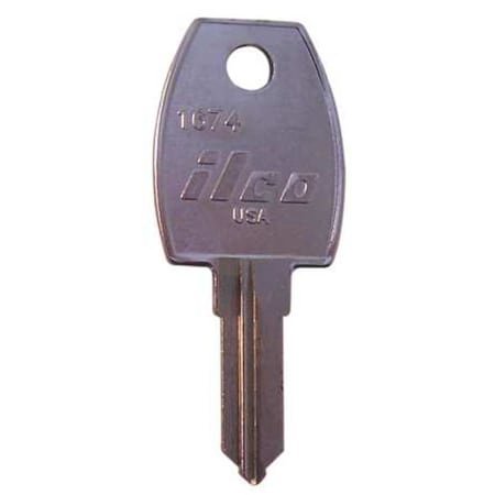 Kaba Ilco Key Blank, Brass, 1674, PK10 1674