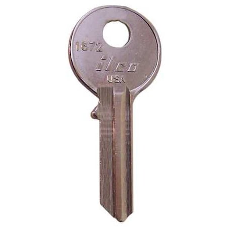 Kaba Ilco Key Blank, Brass, 1672, PK10 1672