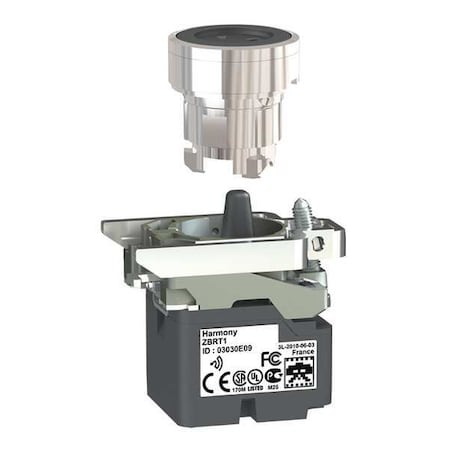 Schneider Electric Push Button with Transmitter, 22 mm, Black ZB4RTA2