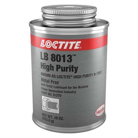Loctite Anti-Seize, High Purity, 16 oz, Can LOCTITE LB 8013 High Purity Anti-Seize 234286