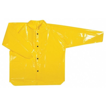 POLYCO Rain Jacket, Yellow, L 50524