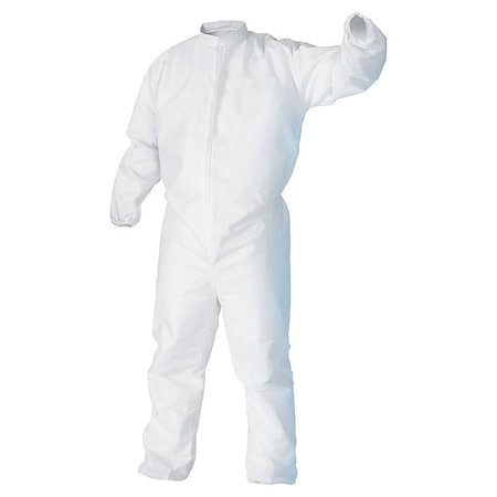 Kimtech Coveralls, S, Wht, PP SMS Fabric, PK25 88842