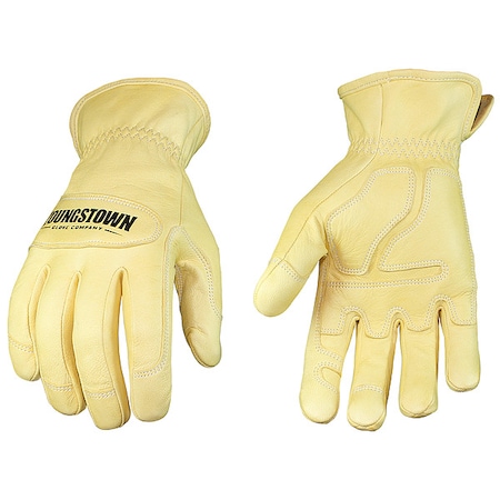 Youngstown Glove Co Arc Flash Gloves, Goat Grain Leather, Slip-On Cuff Tan, 2XL, 1 PR 12-3265-60-XXL