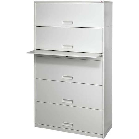 Datum Storage 36" W Locking File Cabinet, Gray, Legal SN26LG5