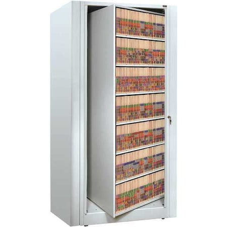 Datum Storage Rotary Shelf, 7H Letter Starter, Gray Mist XLT-S7