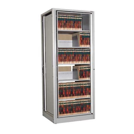 Datum Storage Rotary Shelf, 6H Letter Adder, Gray Mist XLT-A6