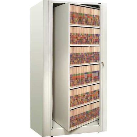 Datum Storage Rotary Shelf, 6H Letter Starter, White XLT-S6