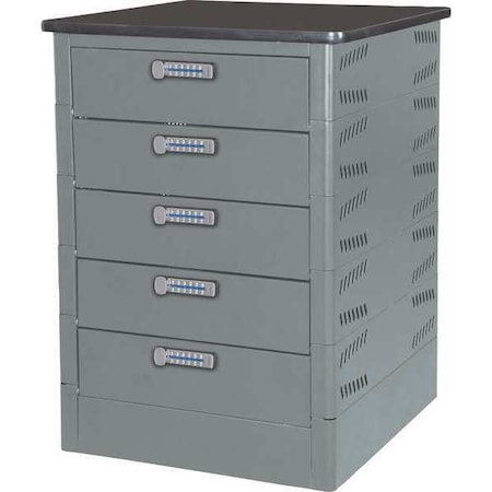 Intellerum By Datum Charging Tower, Digi, 5H, Gray Mist/Blk Top TEKSE5-C-LT