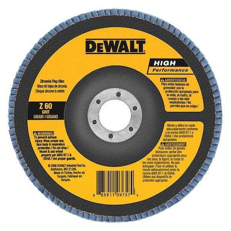 Dewalt 7" x 7/8" 40g type 27 HP flap disc DW8371