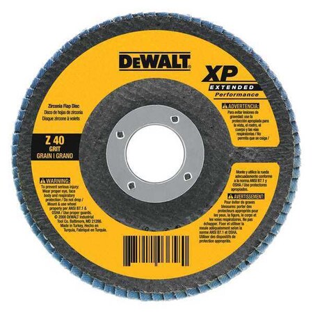 Dewalt 6" x 5/8"-11 80g XP flap disc DW8276H