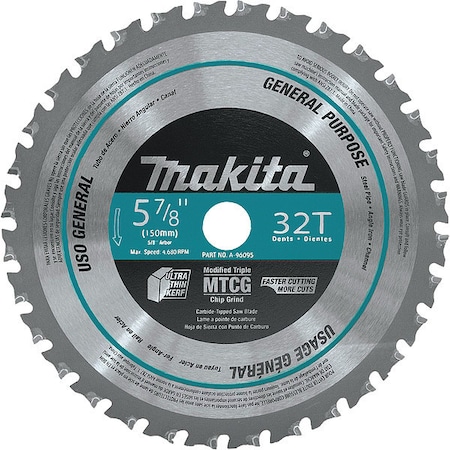 Makita 5-7/8" 32T Carbide-Tipped Saw Blade A-96095