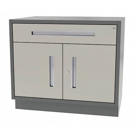 GREENE MANUFACTURING Cabinet, 1 Drawer/2 Door, 36"Wx24"Dx28"H DT-3624-0100