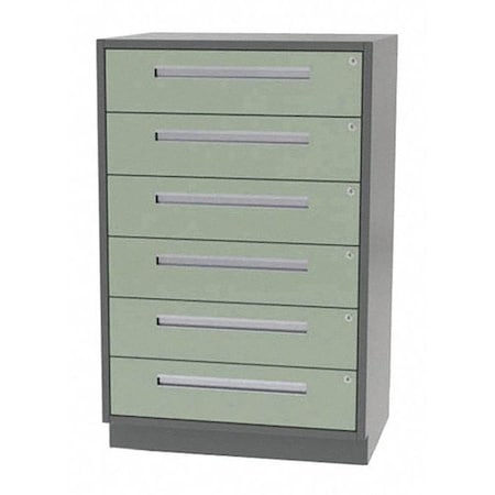 Greene Manufacturing Tall Cabinet, 6 Drawer, 48"Wx24"Dx50"H DTT-4824-0060-50