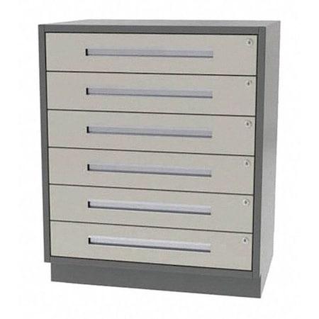 Greene Manufacturing Tall Cabinet, 6 Drawer, 32"Wx24"Dx39"H DTT-3224-0600-39