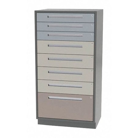 Greene Manufacturing Tall Cabinet, 48"Wx24"Dx62"H, 8 Drawer DTLT-4824-3401-62