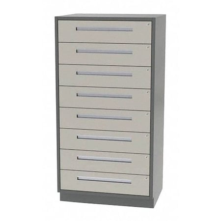 Greene Manufacturing Tall Cabinet, 32"Wx28"Dx62"H, 8 Drawer DTLT-3228-0800-62