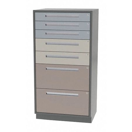 Greene Manufacturing Tall Cabinet, 42"Wx24"Dx62"H, 7 Drawer DTLT-4224-3202-62