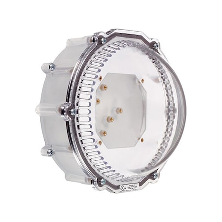 Safety Technology International Stopper Dome for Horn/Speaker/Strobe, Polycarbonate, Surface Mount, 9 3/8 in W x 8 1/2 in H x Clear STI-1219