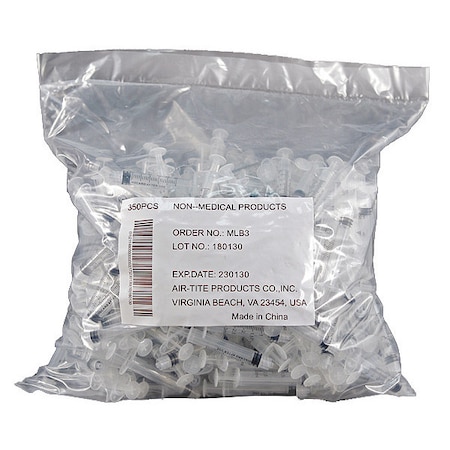 Air-Tite Syringe, Bulk, 3mL Luer Lock, PK350 MLB3