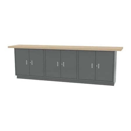 Greene Manufacturing Wall Work Bench, 120" W, 37" Height CBL-120-3.S