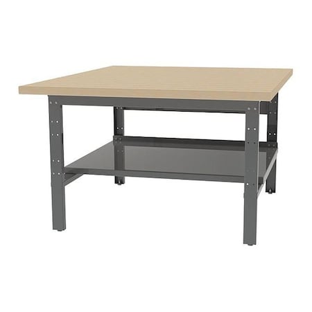 Greene Manufacturing Four Student Bench with Open Base, 54" W, Maple(Top) CBL-5464-0.MV